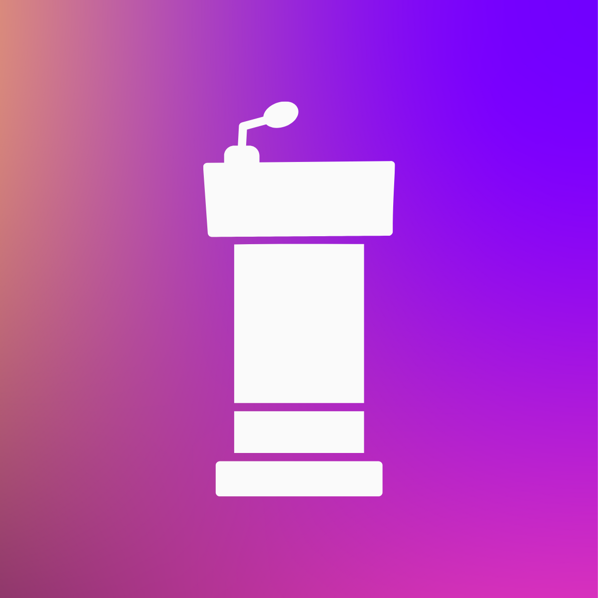 podium and microphone